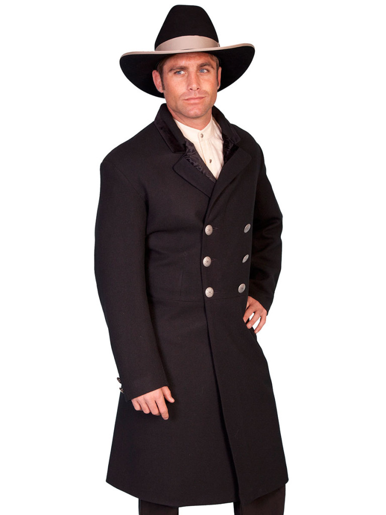 Frock Coat, Double Breasted, Concho Buttons Western Wear, Frontier